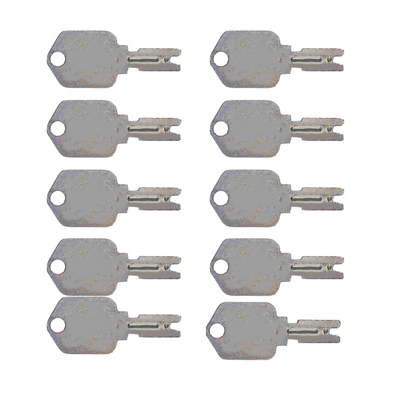 New Aftermarket 10 Pack of Keys 166 Fits Clark Fits Yale Fits Hyster