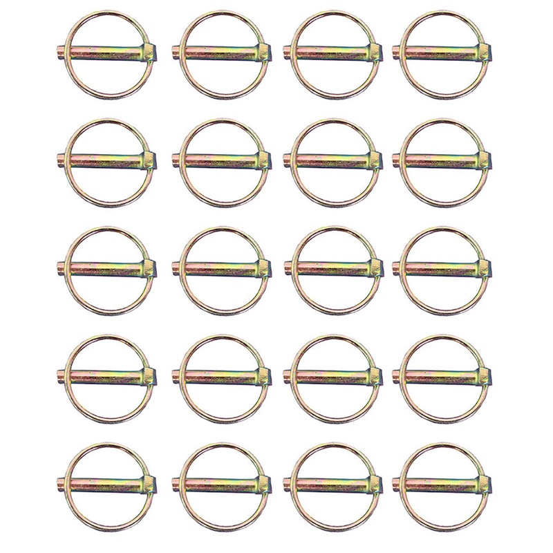 PN03 (20) .312" Lynch Pins 1-1/4" Usable Length 1-5/8" Diameter Locking Ring