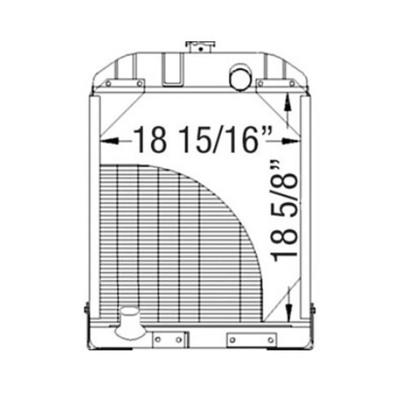 Radiator Fits Allis Chalmers Tractor 70227166 WD45