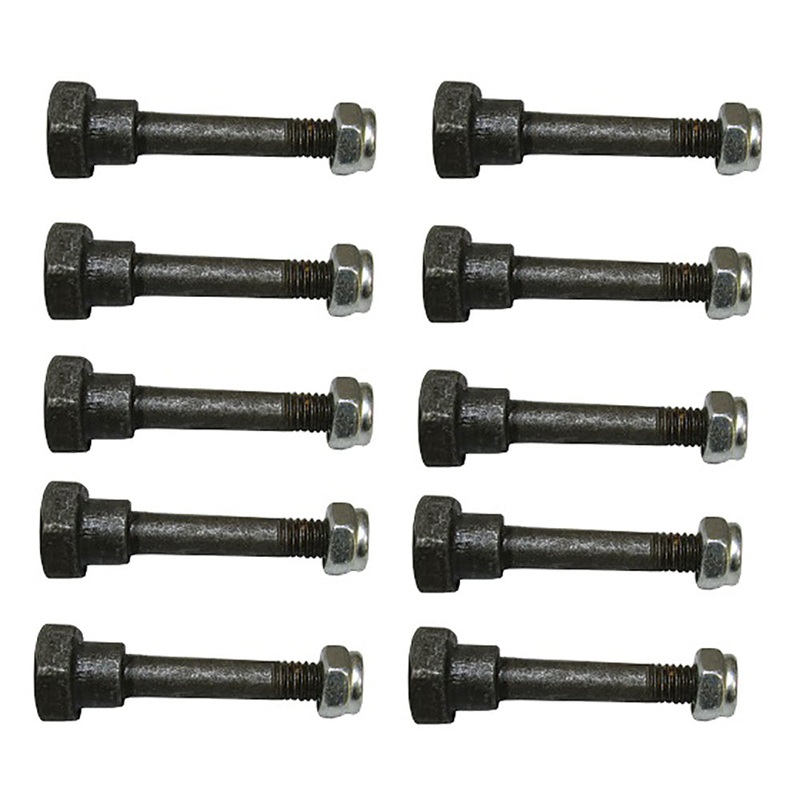 10 Shear Pins w/ Nuts Fits Honda Snow Blower/Thrower 90102-732-010 90114-SA0-000