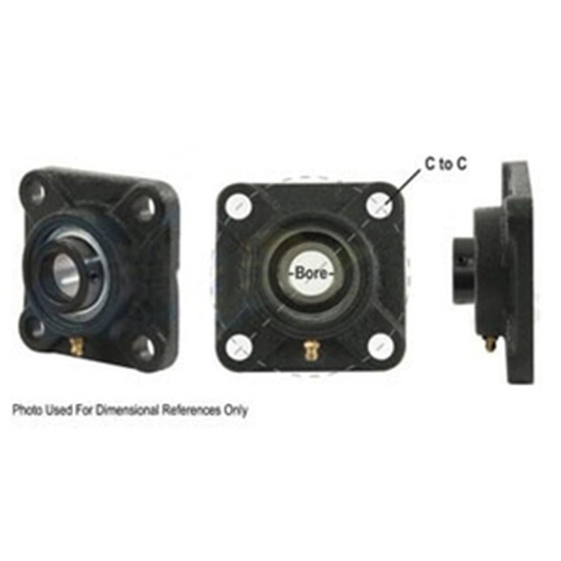 A-WGFZ33-P-AI 4 Bolt Flanged Bearing W/ Lock Collar, Re-Lubricatable