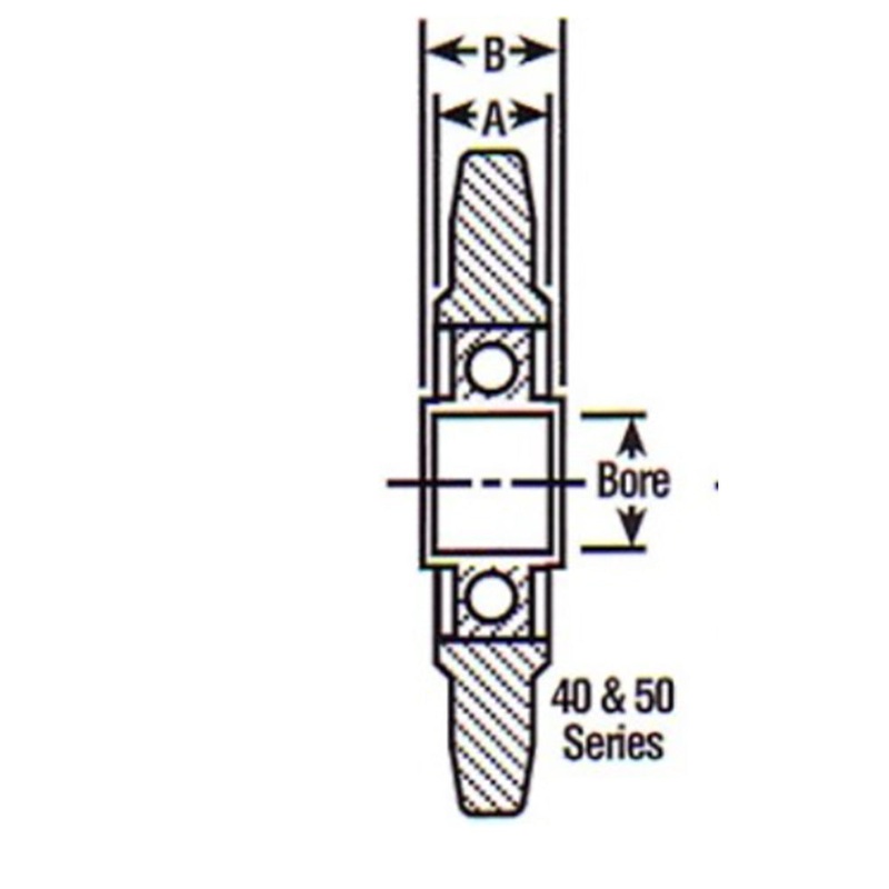 IS4017-12 Idler Sprocket for # 40 Chain w/ 17 Teeth & 1/2" Bore 20401708