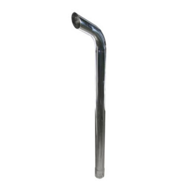 A-146490CHR Chrome Exhaust Stack with Ext. Curve - Fits Case IH Tractor Models