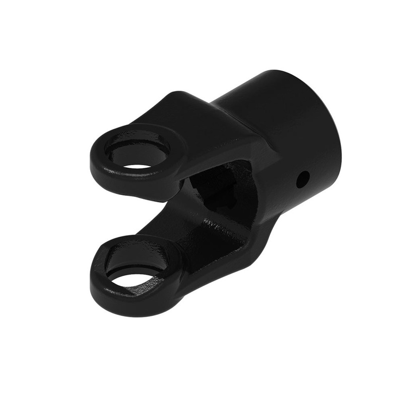 A-801-1420-AI Spline Bore Implement Yoke (w/ 21/64" Pin Hole)