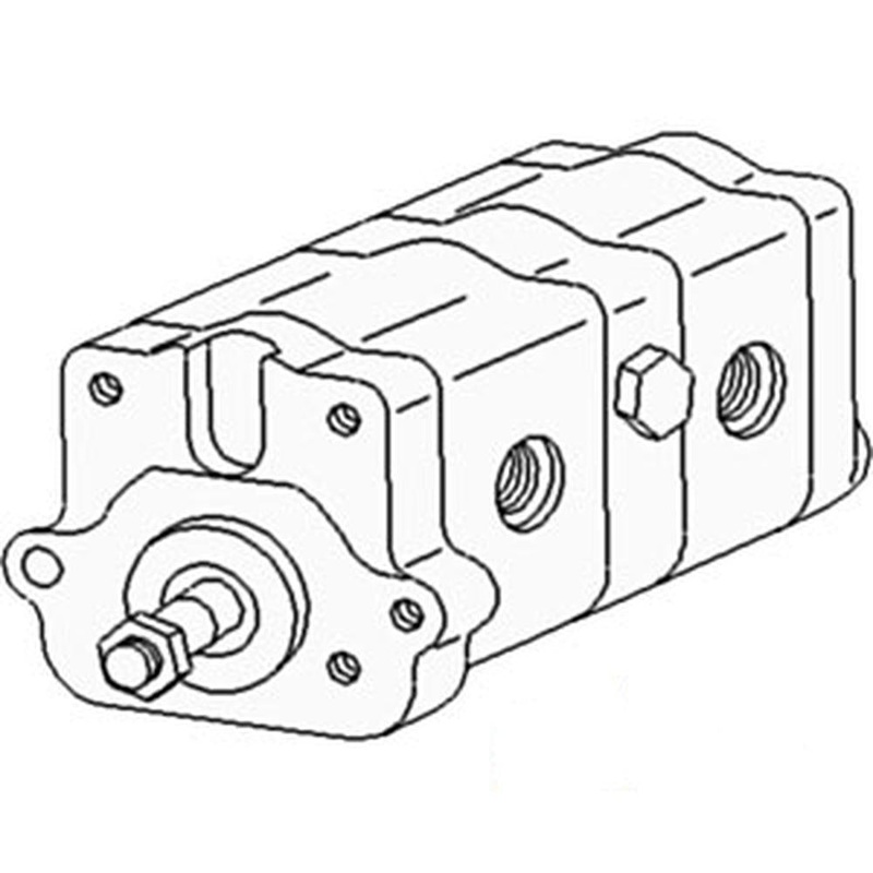 S.42143 Tandem Hydraulic Pump, 3597706M1 - Fits Massey Ferguson 174, 184, 194 +