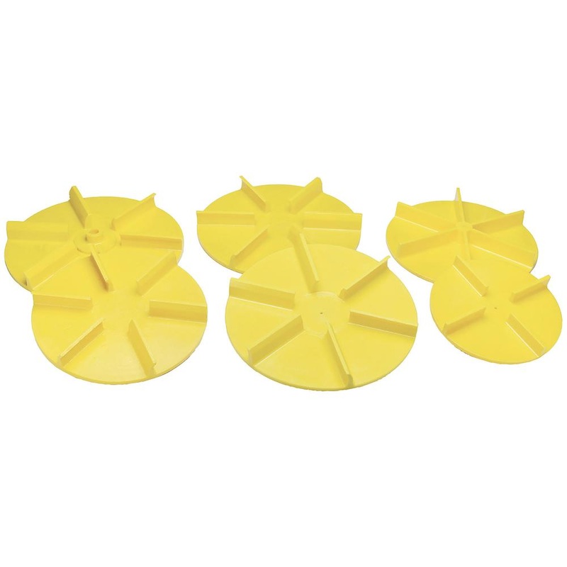 1308906 UNIVERSAL YELLOW POLY SPINNER 24 IN DIAMETER COUNTERCLOCKWISE