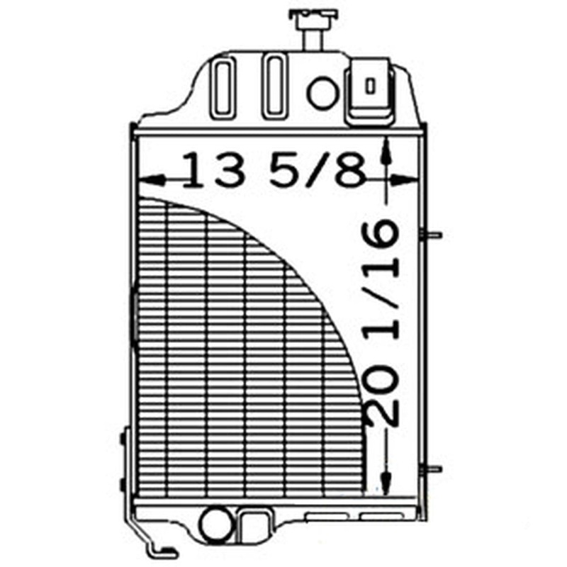 Radiator Fits 310 310A 310B 401D 359709 359709-A AT32527 AT32527-A