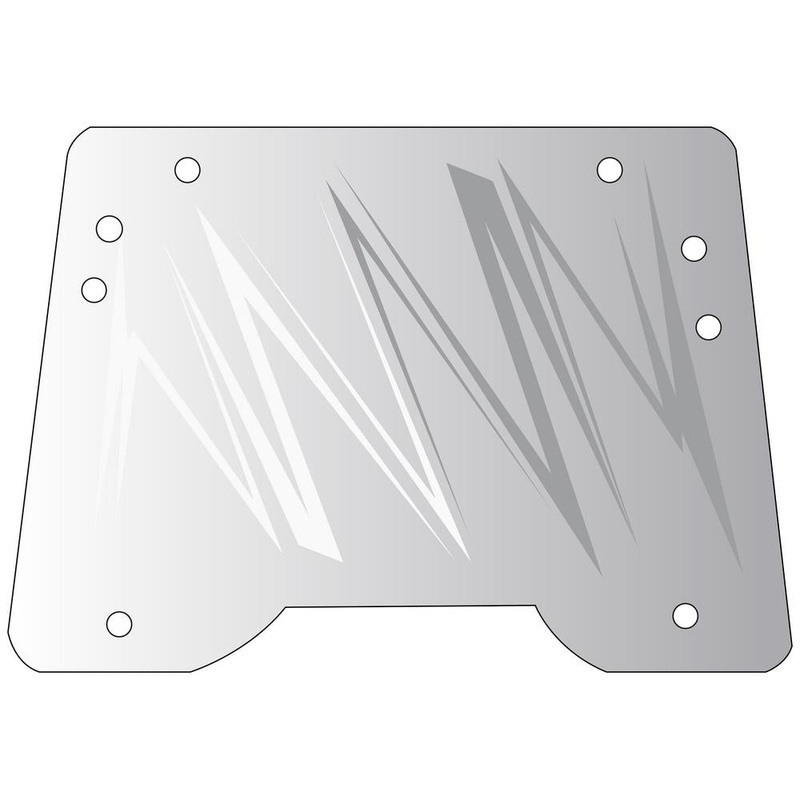 AM82032042 Front Windshield Glass, Hinged