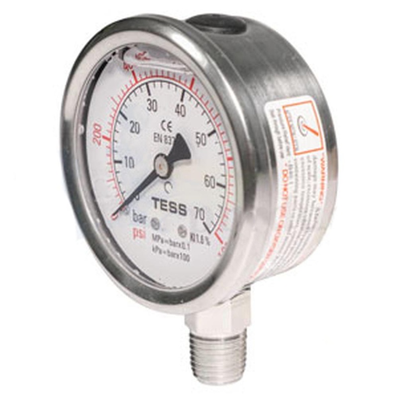 A-GG1000-AI Gauge, 1000 Lb.; Glycerin Filled