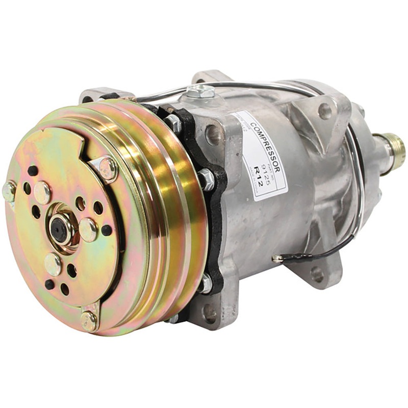 A-9704118-AI Compressor, New, Sanden Style w/ Clutch (9125)