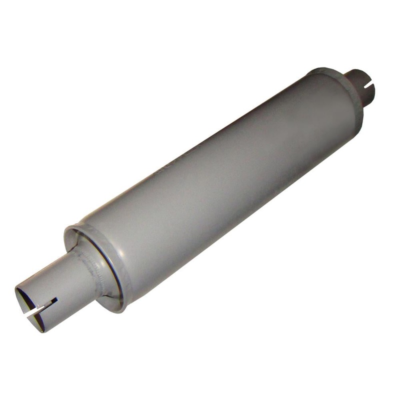 FDS121 Horizontal Round Body Muffler - Fits Ford