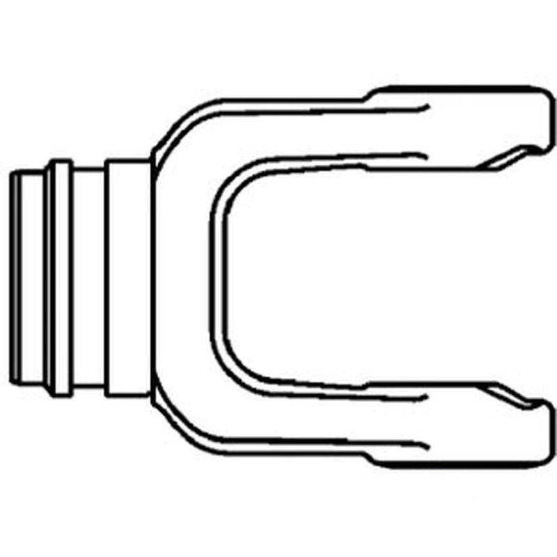 A-702-3500-AI Tube Weld Yoke (w/ Bearing Groove)