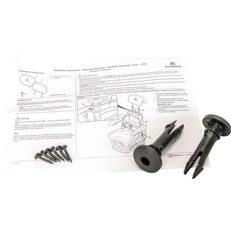 KM Uni Pro Grammer Backrest Extension Install Kit