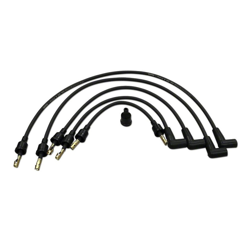 FDS4320 Spark Plug Wiring Set with 90 degree boots, 4-cyl. Fits Ford