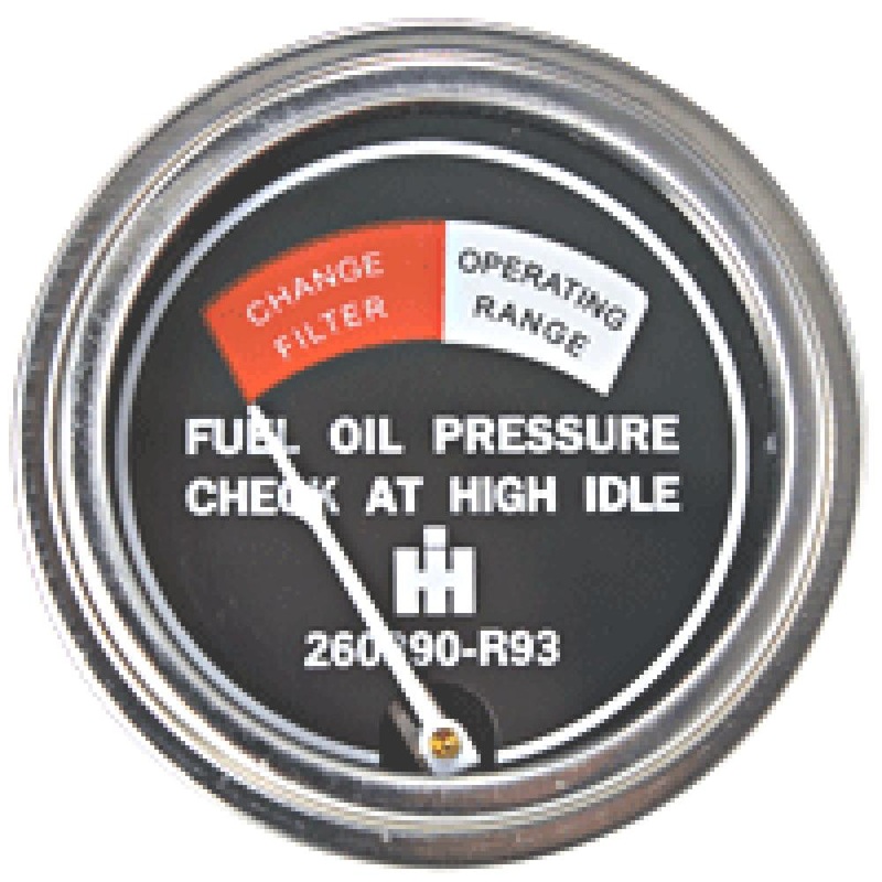 R4185 Diesel Fuel Pressure Gauge Fits IH / Fits FARMALL