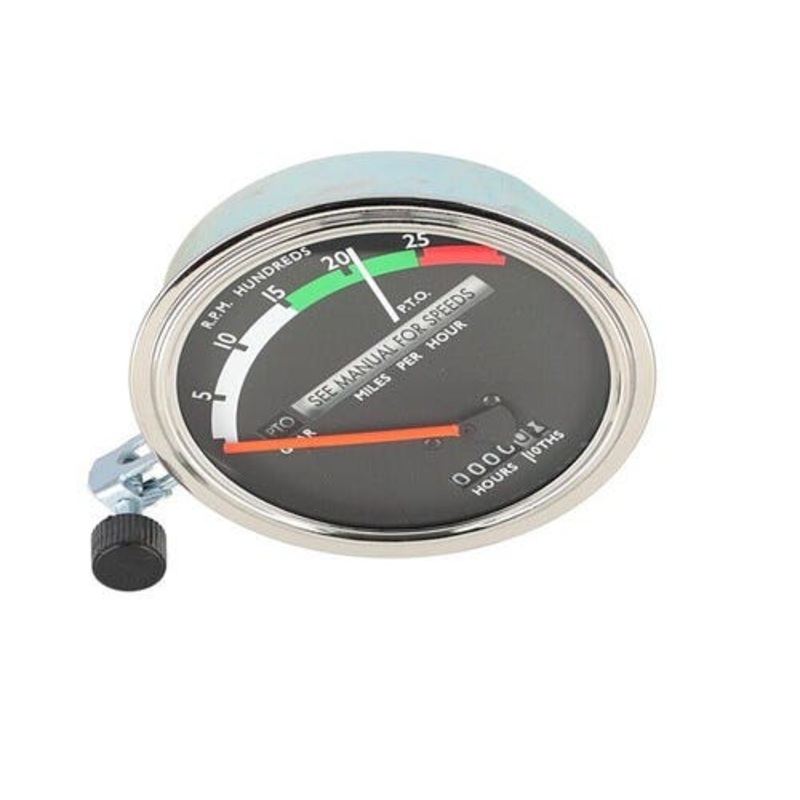 Tachometer Gauge - Red Needle fits John Deere 2510 2520 3020 AR39909 AR39910 AR45442 AR48019 AR50400 AR50404 RE206853 AR32838