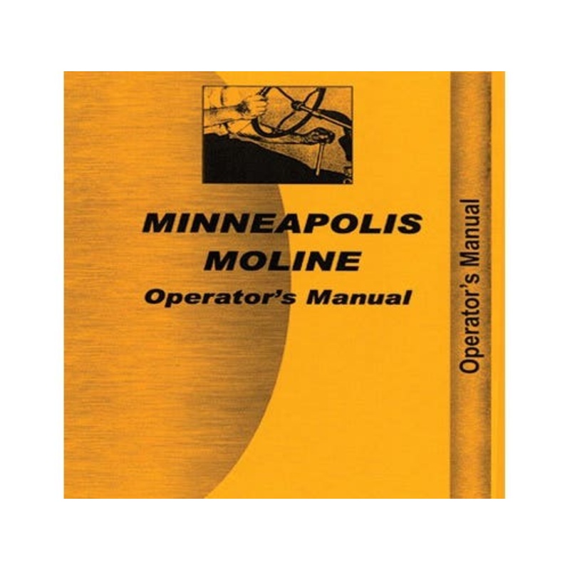 Operator's Manual - Kombination fits Minneapolis Moline Kombinations