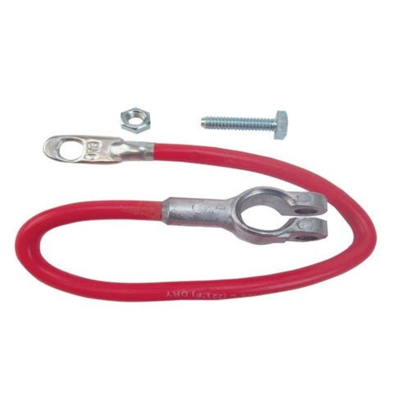 Battery Cable - 15" - Red 4 Gauge fits John Deere M MC MT 40 320 330 420 420 430 430 AM349T AT10252