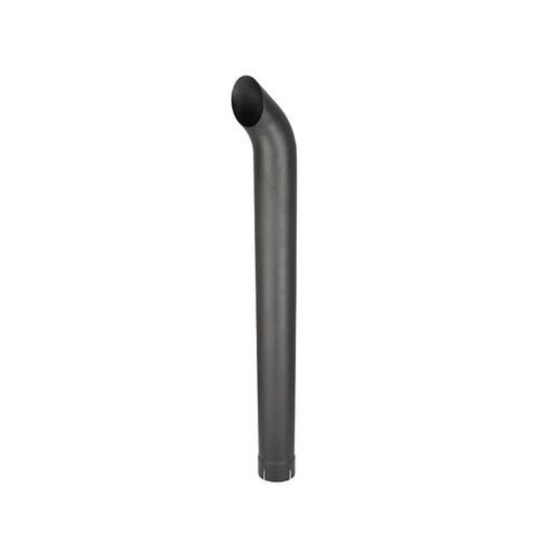 Exhaust Stack - 3-1/2" x 48" Curved Black