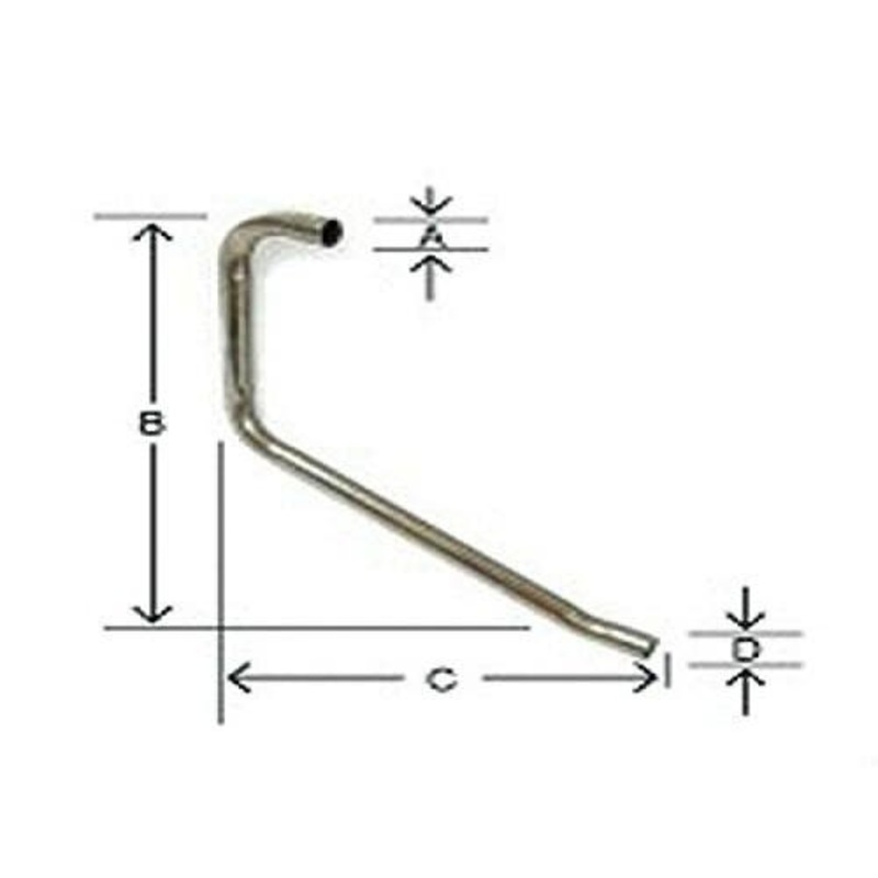 Exhaust Pipe fits Ford 4000 800 1801 311051 EC0NN311051