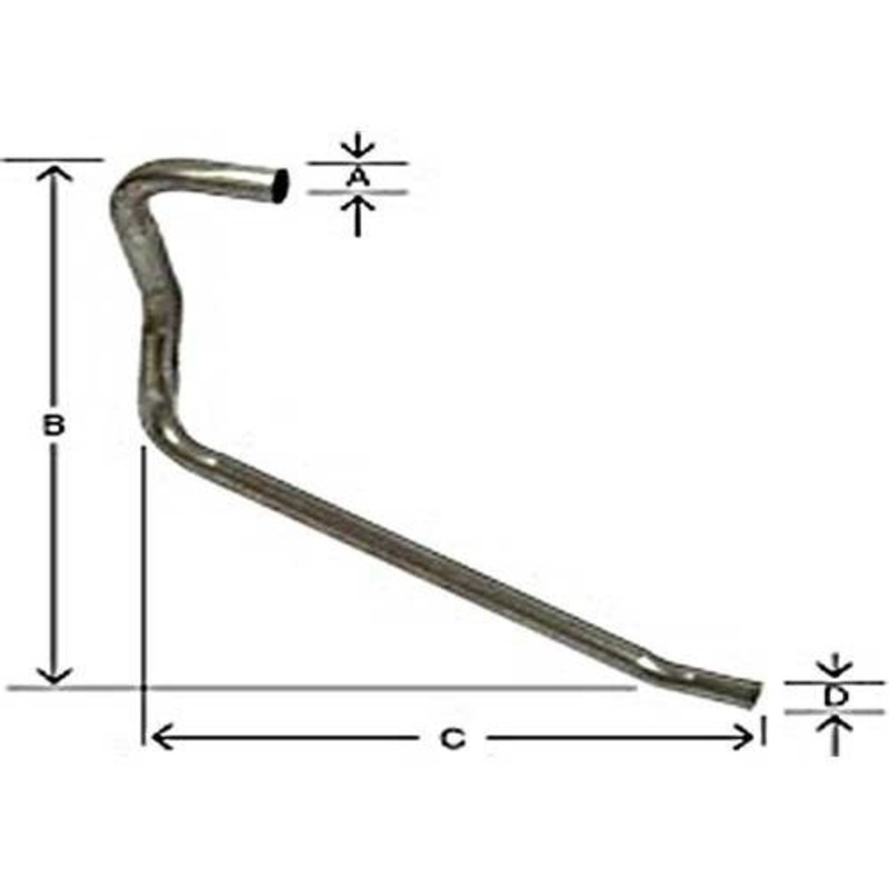 Exhaust Pipe fits Ford 900 700 501 701 2000 NCB5255B