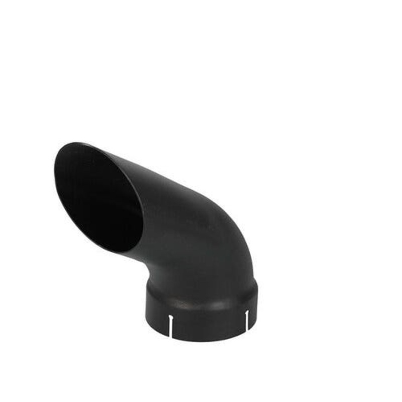 Exhaust Stack - 4" x 12" Curved Black fits Case 1370 1570 2470 fits Massey Ferguson 2675