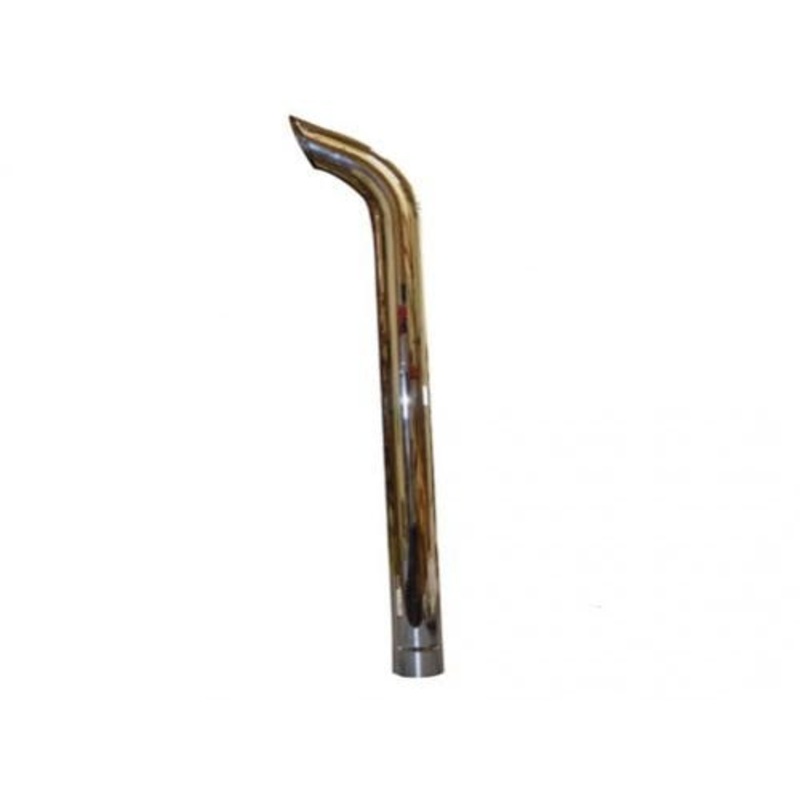 Exhaust Stack - 4" x 60" Curved Chrome fits Case IH 2096