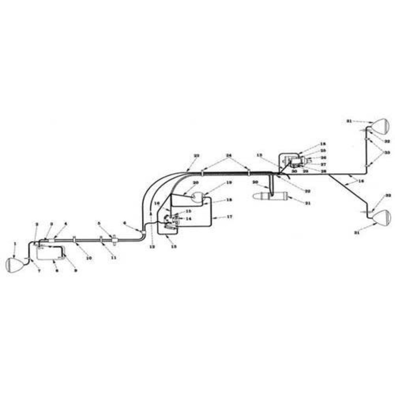 Light Switch Cable fits International Cub 120692HY