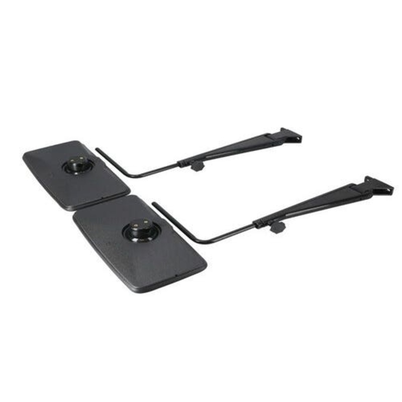 Mirror Assembly with Extendable Arms - Right and Left Hand fits John Deere 4320 7520 RE52669 RE52668 fits New Holland fits Case fits International
