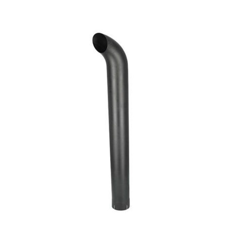 Exhaust Stack - 4" x 48" Curved Black