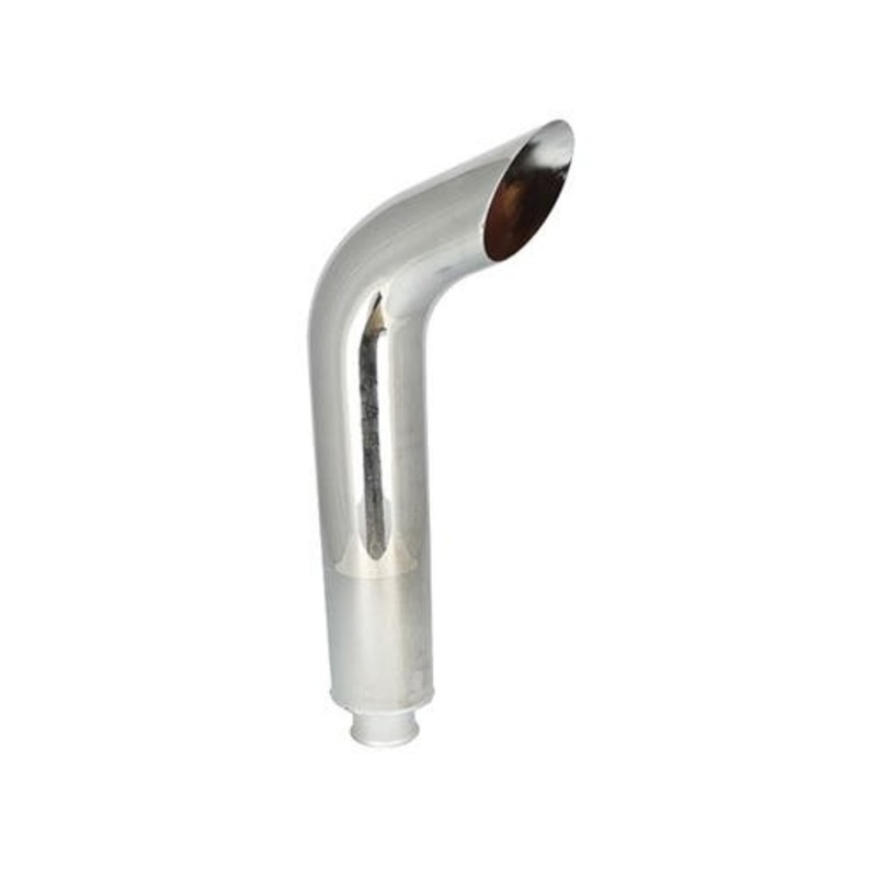 Exhaust Stack - Curved Chrome fits John Deere 3020 4000 4010 4020 4030 4230 4240