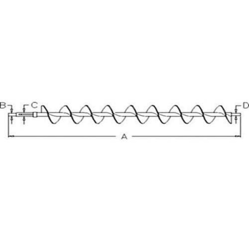 Lower Tailings Auger fits John Deere 9650 STS 9660 STS 9750 STS 9760 STS 9860 LAJR9650 AH147472