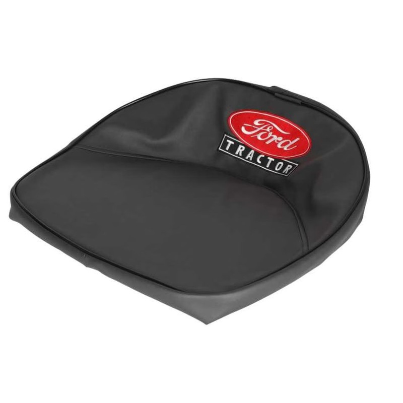 Pan Seat 19" Cushion with Logo Vinyl Black fits Ford NAA 2N 8N 9N 501 600 601 621 641 700 701 800 801 900 901 2110 2120 4110 4130 2000 4000 8N401BLKGV