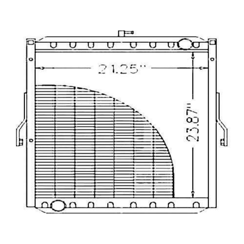 Radiator fits New Holland LB75 LB75CP LB75 LB75CP fits Ford 555 575 655 675 555 675 85802859