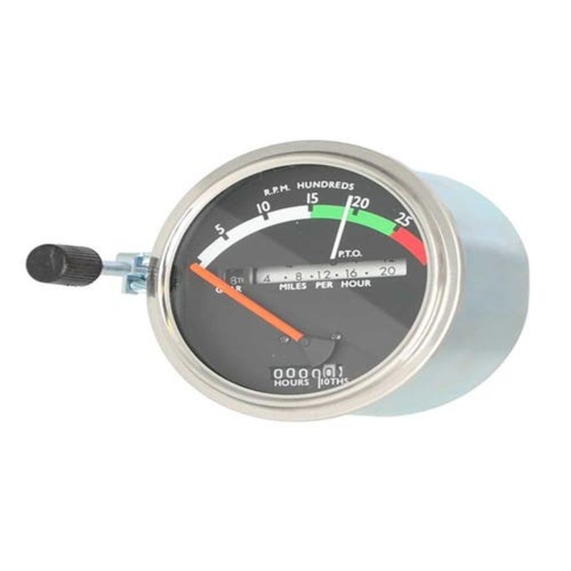 Tachometer Gauge - Red Needle fits John Deere 3010 4000 4010 4020 4320 4520 4620 5010 5020 6030 700 AR39906 AR39908 AR45444 AR48021 AR50406 RE206855