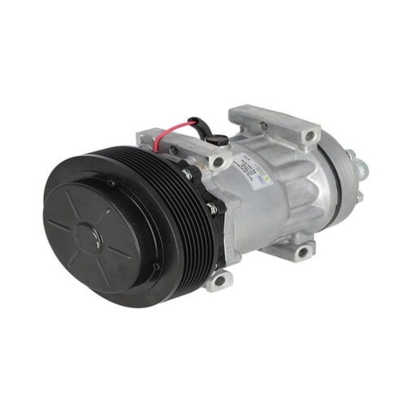 Air Conditioning Compressor - 12V Sanden Style SD7H15HD fits New Holland T8040 TG210 TG230 86993463 8093816 fits Case fits Massey Ferguson 504078610