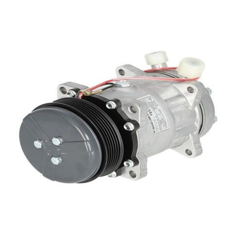 Air Conditioning Compressor - 12V Sanden Style SD7H15SHD fits New Holland TS90 TS100 TS110 TS115 9827954 fits Ford 5640 6640 7840 8240 7740 82001879