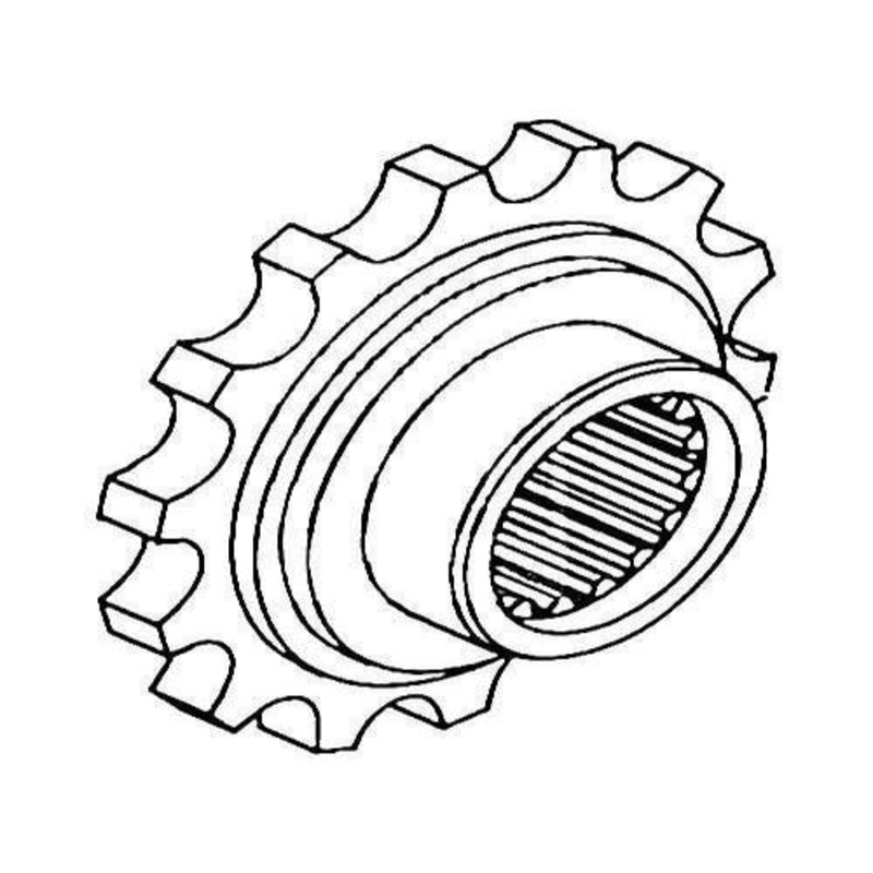 Coupler Sprocket Front fits Oliver 1550 1555 1600 1650 1655 1750 1755 1800 1850 1855 1900 1950 1955 107415A fits Roller Chain/ Sprockets/ Hubs