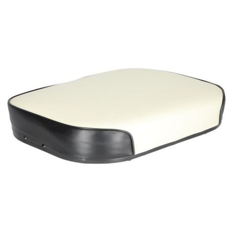 Seat Cushion - Vinyl White with Black Trim fits International 460 560 2706 660 372753R91