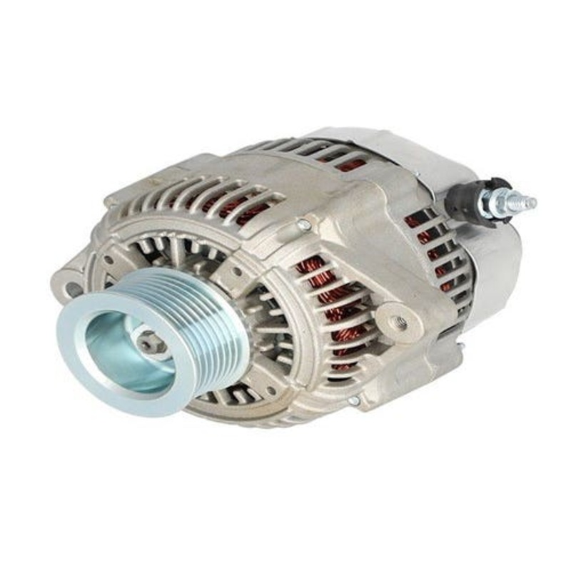 Alternator - Denso Style (12195) fits John Deere 7600 7610 7700 7710 7810 8100 8200 8300 8400 RE46608 fits Delco Remy 10459517 fits Denso 100211-6420
