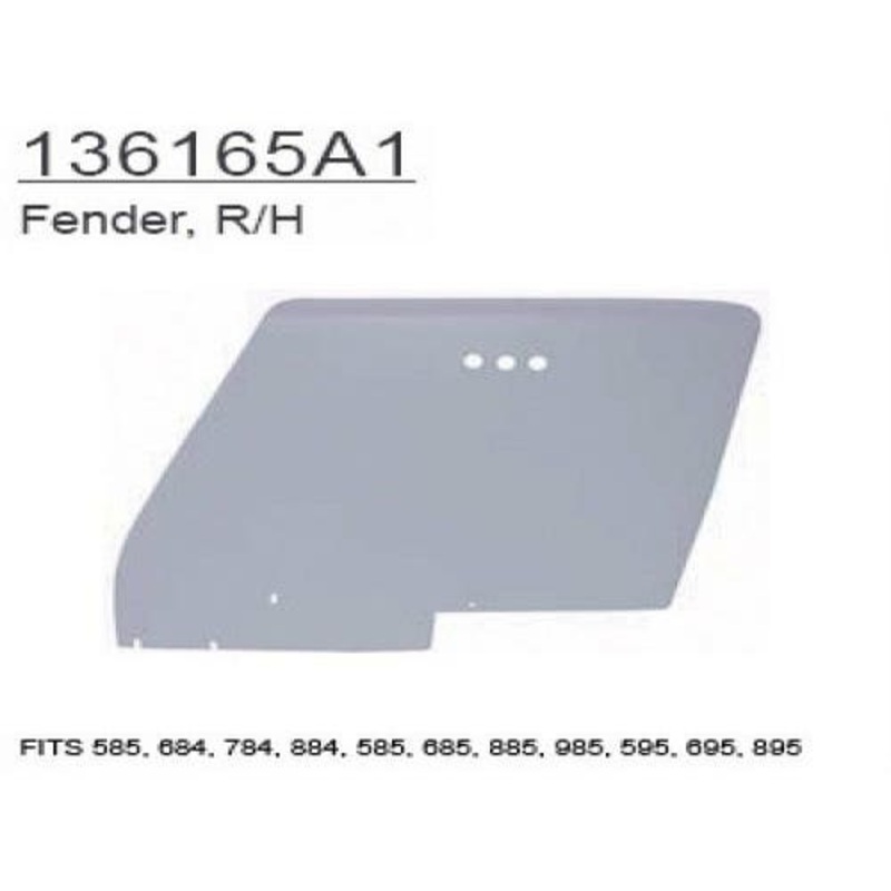 Fender - Right Hand fits International 584 585 684 784 885 136165A1 fits Case IH 595 685 695 884 895 136165A1