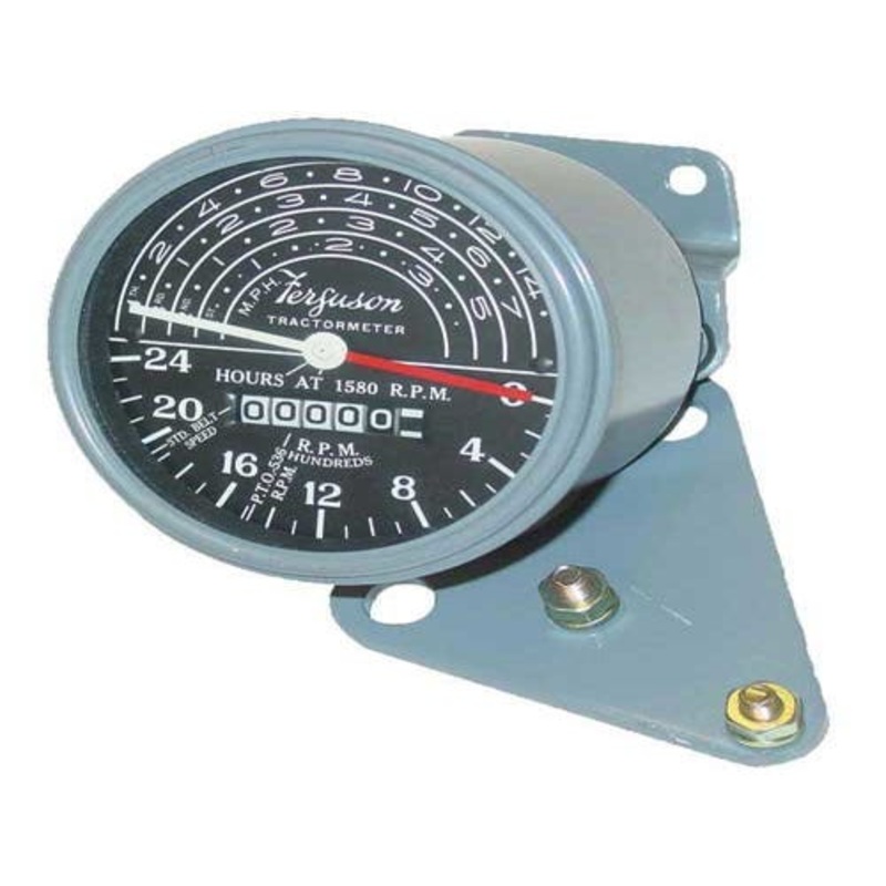 Tachometer Gauge - With Brackets fits Massey Ferguson TO20 TO30 1751311M1 1751314M91 1751312M1