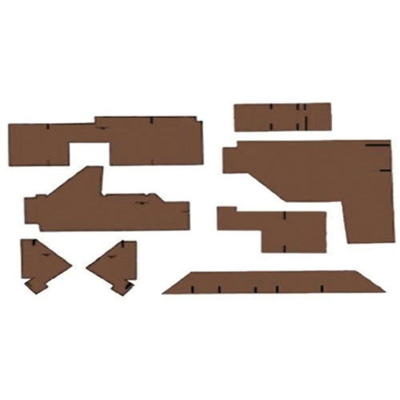 Cab Foam Kit less Headliner - Brown fits John Deere 1640 2040 2140 2350 2355 2440 2550 2555 2640 2750 2755 2940 2950 2955 3040 3055 3140 3150 3155