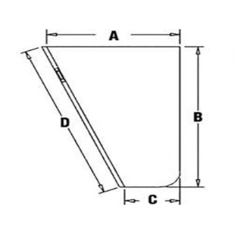 Cab Glass - Door fits John Deere 9400 9410 9450 9600 9610 9500 9510 9550 9650 9750 9986 4890 4895 4990 4995 AH154280 AH168703 AH125963