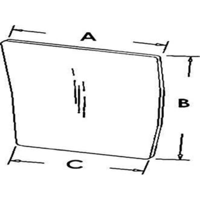 Cab Glass - Lower Left Hand Windshield fits Case IH 7110 7120 7130 7140 7150 7210 7220 7230 7240 7250 8910 8920 8930 8940 8950 8220 8240 1340196C1