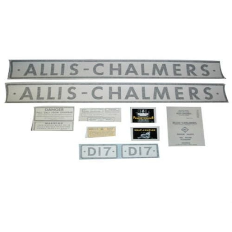 D17 Decal Set Diesel Vinyl fits Allis Chalmers D17