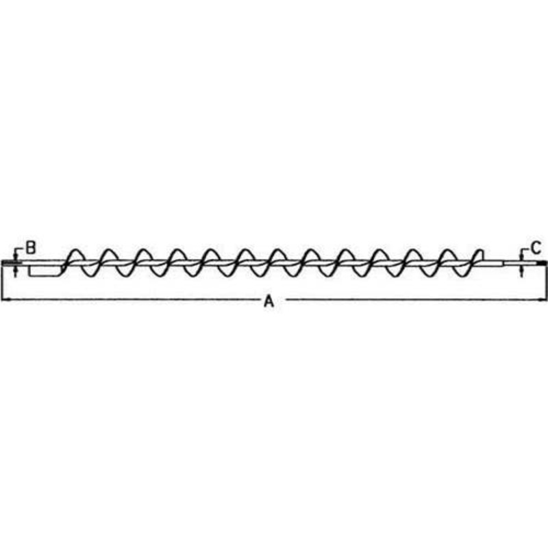 Lower Tailings Return Auger fits John Deere 7720 7721 AH122336