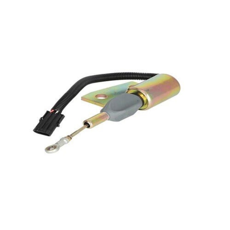 Fuel Solenoid Assembly - 12V Angle Bracket fits New Holland J932529 fits Case 87435487 fits Case IH MX100 MX110 MX120 MX135 MX150 87420952 3991167