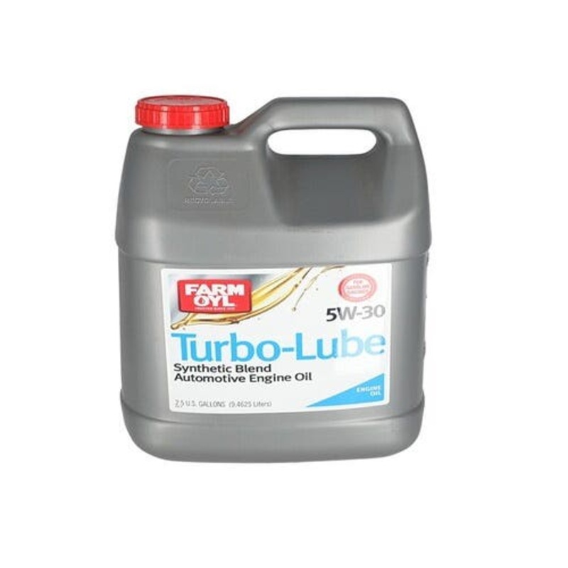 Farm Oyl Turbo-Lube Synthetic Blend Oil 5W-30 2.5 Gallons fits Fluids/Chemicals/Oil/Additives Engine Oil