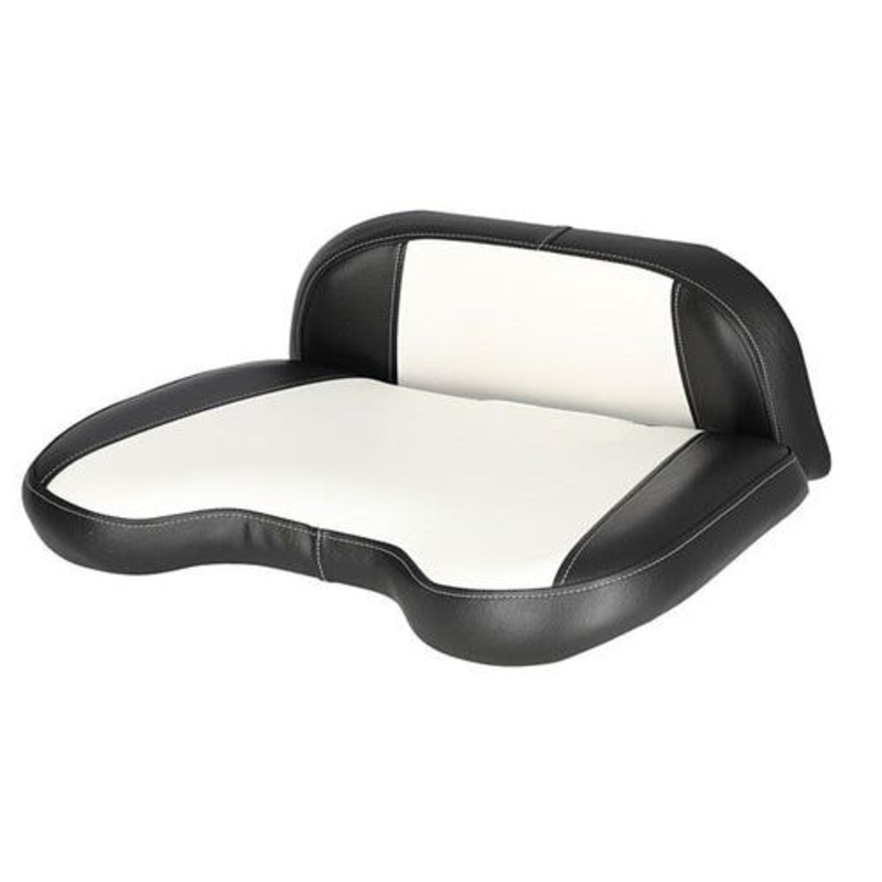 Seat Cushion Set - 2 Piece Vinyl Black/White fits Allis Chalmers D10 D12 D14 D15 D19 D21 170 175 180 185 190 200 220 7030 7050 D17 70236461 70243740